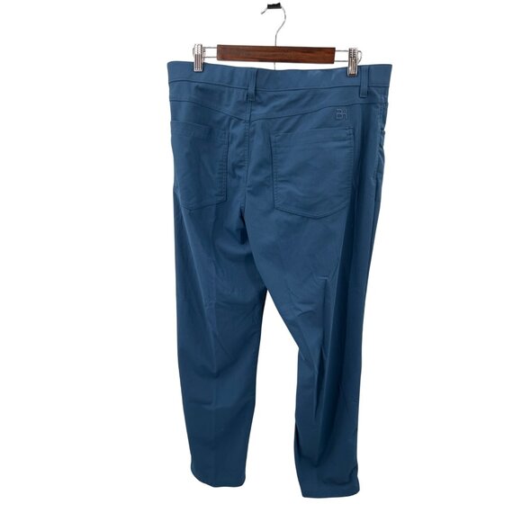 Ben‎ Hogan Performance Mens Golf Pants 36x30 Blue Polyester Blend - Picture 2 of 6